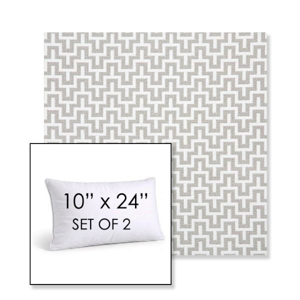 Picture of Underline Dove | Set of 2 | 10" X 24" Sunbrella Outdoor Throw Pillows with Premium Inserts