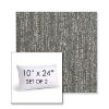 Picture of Vista Slate | Set of 2 | 10" X 24" Sunbrella Outdoor Throw Pillows with Premium Inserts