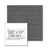Picture of Wadi Steel | Set of 2 | 10" X 24" Sunbrella Outdoor Throw Pillows with Premium Inserts