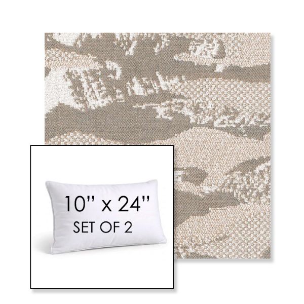 Picture of Yama Fuji | Set of 2 | 10" X 24" Sunbrella Outdoor Throw Pillows with Premium Inserts