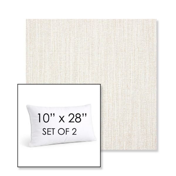 Picture of Adena Canvas | Set of 2 | 10" X 28" Sunbrella Outdoor Throw Pillows with Premium Inserts