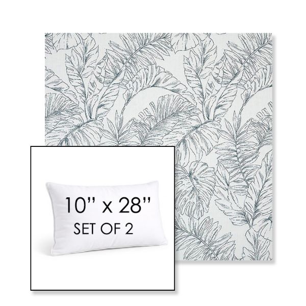 Picture of Calm Laurel | Set of 2 | 10" X 28" Sunbrella Outdoor Throw Pillows with Premium Inserts