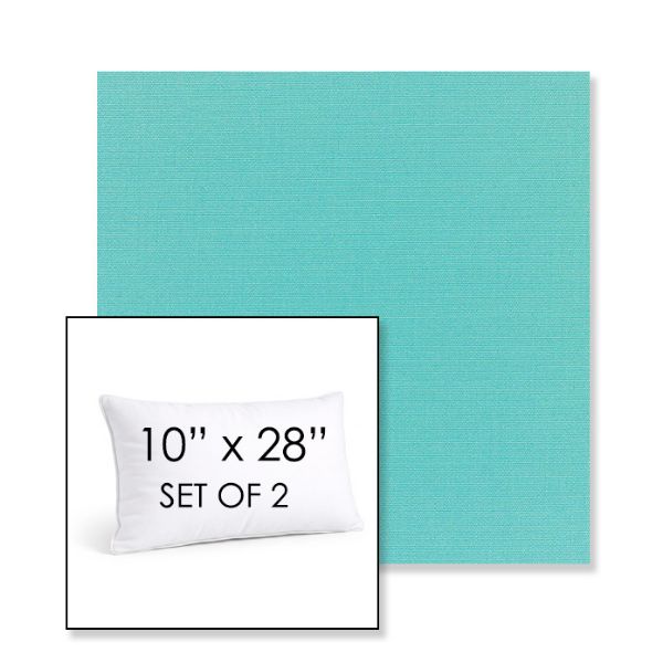 Picture of Canvas Aruba | Set of 2 | 10" X 28" Sunbrella Outdoor Throw Pillows with Premium Inserts