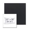Picture of Canvas Raven Black | Set of 2 | 10" X 28" Sunbrella Outdoor Throw Pillows with Premium Inserts