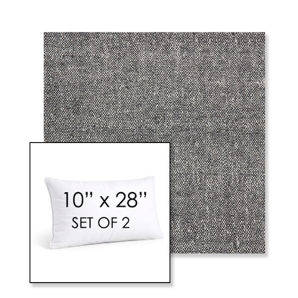 Picture of Chartres Granite | Set of 2 | 10" X 28" Sunbrella Outdoor Throw Pillows with Premium Inserts