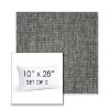 Picture of Crush Pewter | Set of 2 | 10" X 28" Sunbrella Outdoor Throw Pillows with Premium Inserts