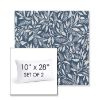 Picture of Exquisite Indigo | Set of 2 | 10" X 28" Sunbrella Outdoor Throw Pillows with Premium Inserts