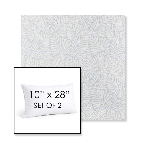Picture of Frond Sky | Set of 2 | 10" X 28" Sunbrella Outdoor Throw Pillows with Premium Inserts