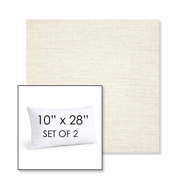 Picture of Kudos Vellum | Set of 2 | 10" X 28" Sunbrella Outdoor Throw Pillows with Premium Inserts