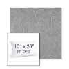 Picture of Leaf Structure Slate | Set of 2 | 10" X 28" Sunbrella Outdoor Throw Pillows with Premium Inserts