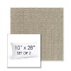 Picture of Linen Stone | Set of 2 | 10" X 28" Sunbrella Outdoor Throw Pillows with Premium Inserts
