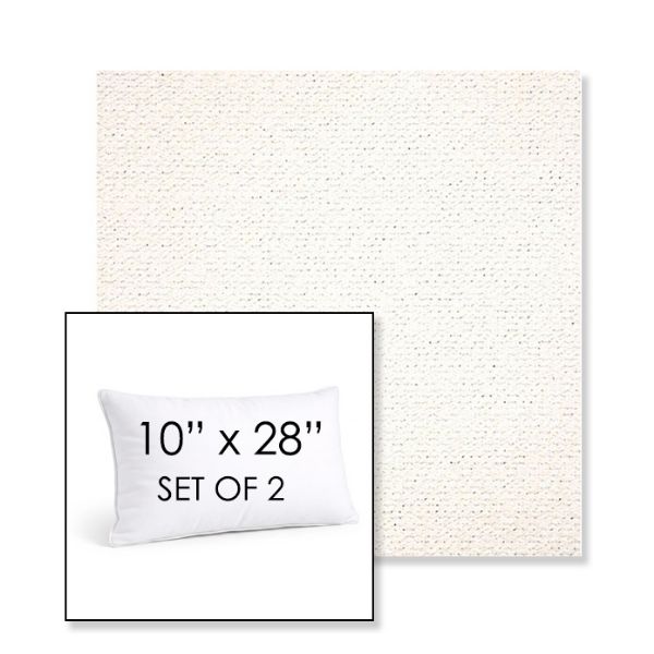 Picture of Litchfield Snow | Set of 2 | 10" X 28" Sunbrella Outdoor Throw Pillows with Premium Inserts