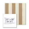 Picture of Maxim Heather Beige | Set of 2 | 10" X 28" Sunbrella Outdoor Throw Pillows with Premium Inserts