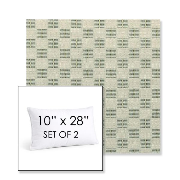 Picture of Mend Juniper | Set of 2 | 10" X 28" Sunbrella Outdoor Throw Pillows with Premium Inserts