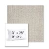 Picture of Posh Pebble | Set of 2 | 10" X 28" Sunbrella Outdoor Throw Pillows with Premium Inserts