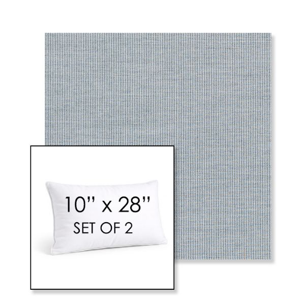 Picture of Replay Mist | Set of 2 | 10" X 28" Sunbrella Outdoor Throw Pillows with Premium Inserts
