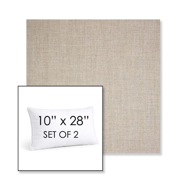Picture of Switch Flax | Set of 2 | 10" X 28" Sunbrella Outdoor Throw Pillows with Premium Inserts