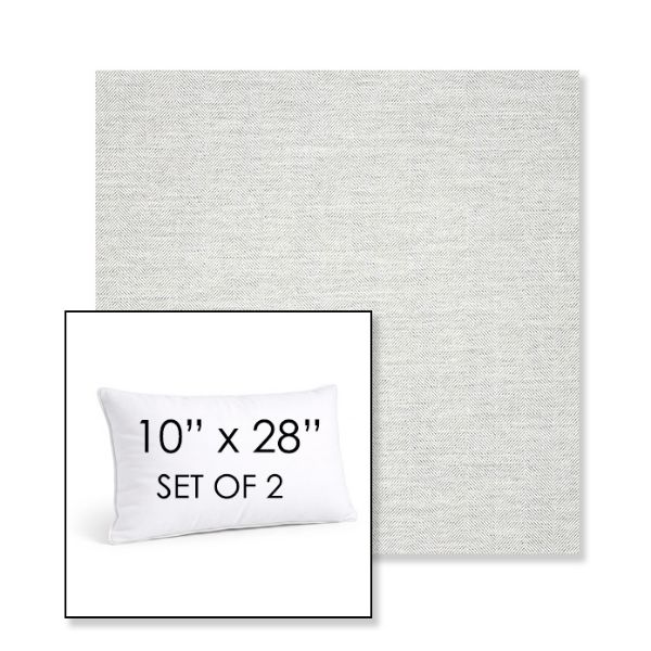 Picture of Switch Snow | Set of 2 | 10" X 28" Sunbrella Outdoor Throw Pillows with Premium Inserts