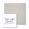 Picture of Ticking Fog | Set of 2 | 10" X 28" Sunbrella Outdoor Throw Pillows with Premium Inserts