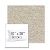 Picture of Tundra Gypsum | Set of 2 | 10" X 28" Sunbrella Outdoor Throw Pillows with Premium Inserts