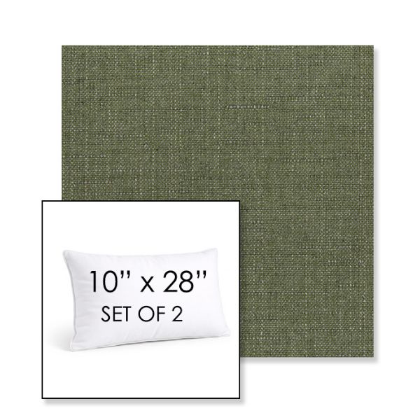 Picture of Willa Frond | Set of 2 | 10" X 28" Sunbrella Outdoor Throw Pillows with Premium Inserts