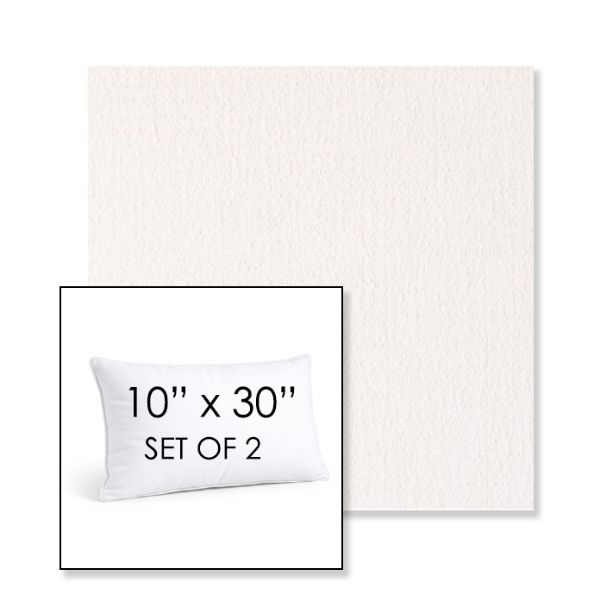 Picture of Abstraction Snow | Set of 2 | 10" X 30" Sunbrella Outdoor Throw Pillows with Premium Inserts
