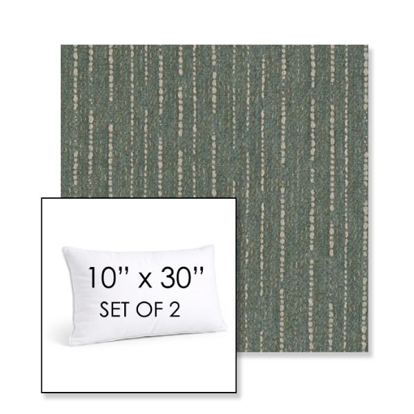 Picture of Abundant Seaglass | Set of 2 | 10" X 30" Sunbrella Outdoor Throw Pillows with Premium Inserts