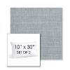 Picture of Ambrose Chambray | Set of 2 | 10" X 30" Sunbrella Outdoor Throw Pillows with Premium Inserts