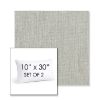 Picture of Canvas Granite | Set of 2 | 10" X 30" Sunbrella Outdoor Throw Pillows with Premium Inserts