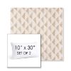 Picture of Etched Angles Cognac | Set of 2 | 10" X 30" Sunbrella Outdoor Throw Pillows with Premium Inserts