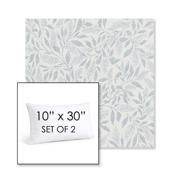 Picture of Exquisite Mist | Set of 2 | 10" X 30" Sunbrella Outdoor Throw Pillows with Premium Inserts