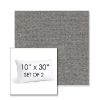 Picture of Ritsy Fog | Set of 2 | 10" X 30" Sunbrella Outdoor Throw Pillows with Premium Inserts