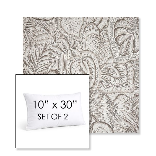 Picture of Sensibility Linen | Set of 2 | 10" X 30" Sunbrella Outdoor Throw Pillows with Premium Inserts