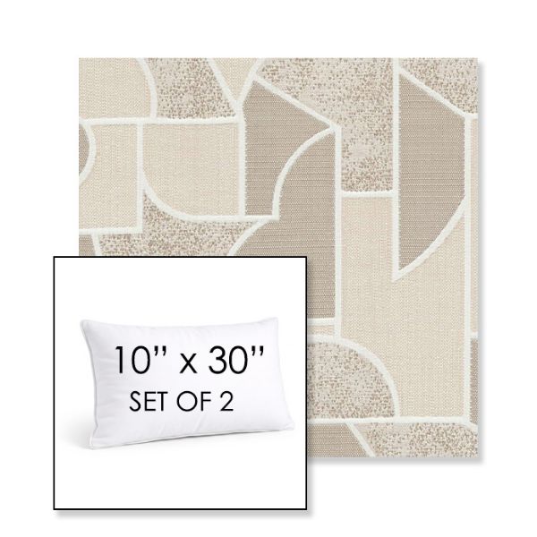 Picture of Territory Alum | Set of 2 | 10" X 30" Sunbrella Outdoor Throw Pillows with Premium Inserts