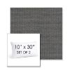 Picture of Wadi Steel | Set of 2 | 10" X 30" Sunbrella Outdoor Throw Pillows with Premium Inserts