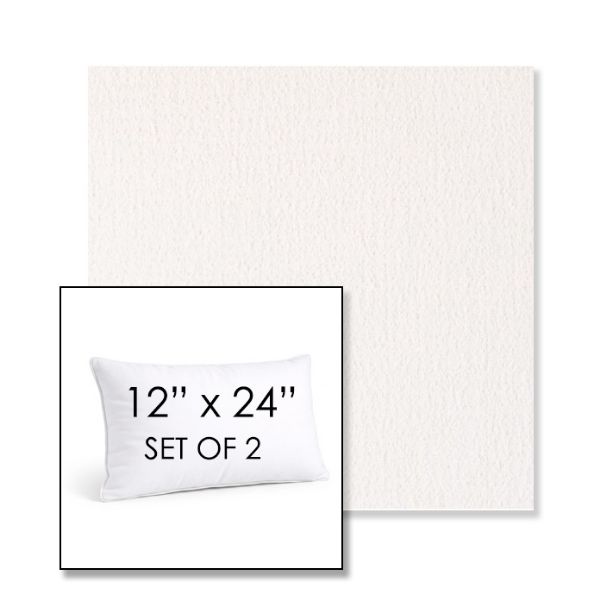 Picture of Abstraction Snow | Set of 2 | 12" X 24" Sunbrella Outdoor Throw Pillows with Premium Inserts
