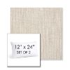 Picture of Adena Sand | Set of 2 | 12" X 24" Sunbrella Outdoor Throw Pillows with Premium Inserts