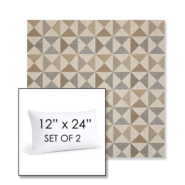 Picture of Array Dune | Set of 2 | 12" X 24" Sunbrella Outdoor Throw Pillows with Premium Inserts