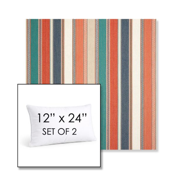 Picture of Ascend Tropical | Set of 2 | 12" X 24" Sunbrella Outdoor Throw Pillows with Premium Inserts