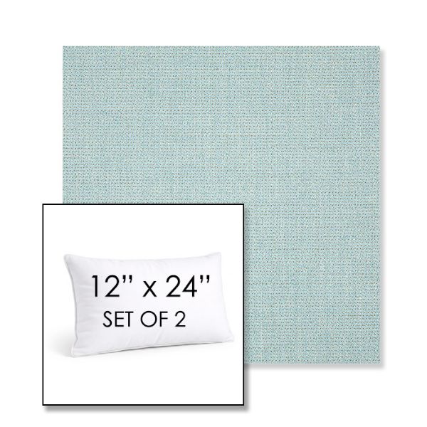Picture of Bliss Dew | Set of 2 | 12" X 24" Sunbrella Outdoor Throw Pillows with Premium Inserts