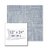 Picture of Boro Indigo | Set of 2 | 12" X 24" Sunbrella Outdoor Throw Pillows with Premium Inserts