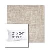 Picture of Boro Walnut | Set of 2 | 12" X 24" Sunbrella Outdoor Throw Pillows with Premium Inserts