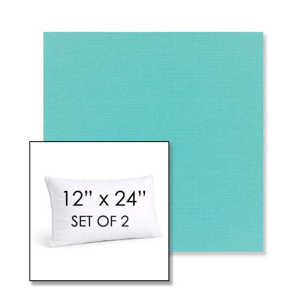 Picture of Canvas Aruba | Set of 2 | 12" X 24" Sunbrella Outdoor Throw Pillows with Premium Inserts