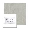 Picture of Canvas Granite | Set of 2 | 12" X 24" Sunbrella Outdoor Throw Pillows with Premium Inserts