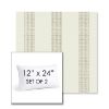Picture of Caper Linen | Set of 2 | 12" X 24" Sunbrella Outdoor Throw Pillows with Premium Inserts