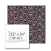 Picture of Carat Azurite | Set of 2 | 12" X 24" Sunbrella Outdoor Throw Pillows with Premium Inserts