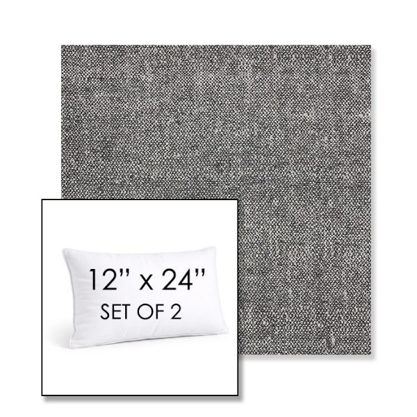 Picture of Chartres Granite | Set of 2 | 12" X 24" Sunbrella Outdoor Throw Pillows with Premium Inserts