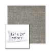 Picture of Chartres Graphite | Set of 2 | 12" X 24" Sunbrella Outdoor Throw Pillows with Premium Inserts