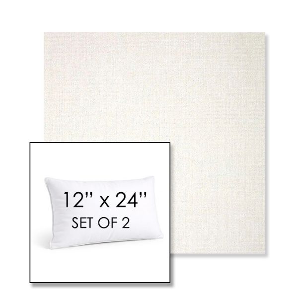 Picture of Crush Snow | Set of 2 | 12" X 24" Sunbrella Outdoor Throw Pillows with Premium Inserts