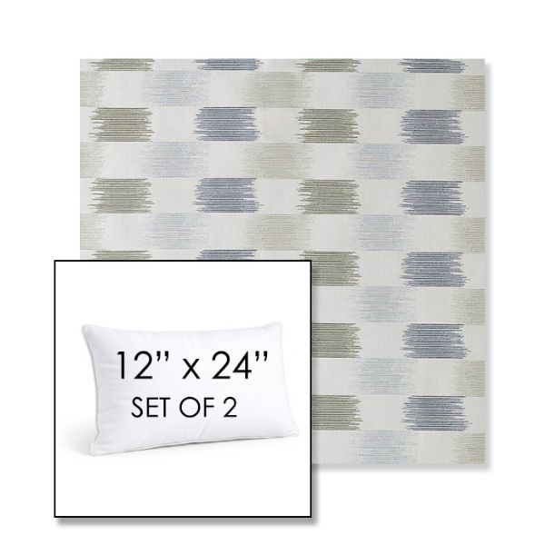 Picture of Dream Mist | Set of 2 | 12" X 24" Sunbrella Outdoor Throw Pillows with Premium Inserts